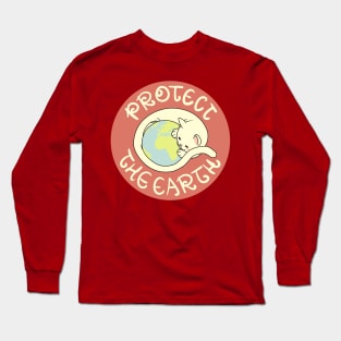 Mom Cat - Protect the Earth Long Sleeve T-Shirt